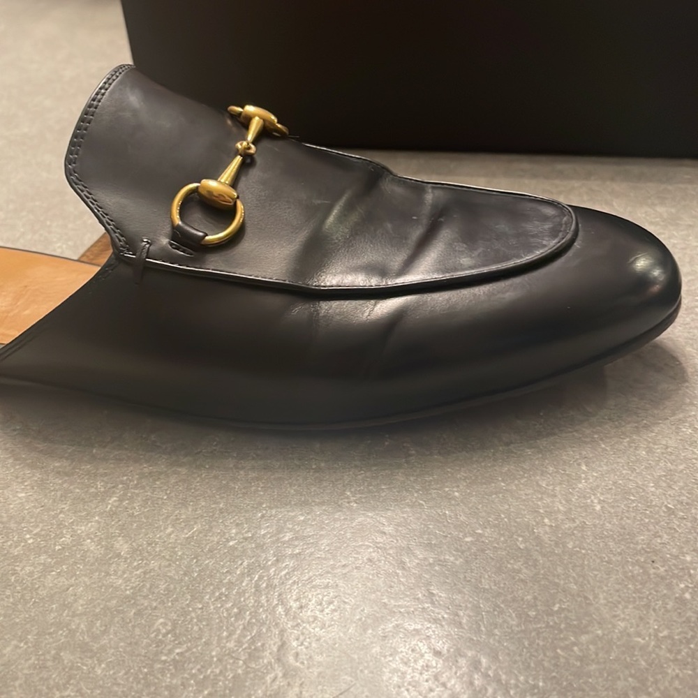 Gucci Princetown Horsebit Black Leather Round Toe Loafers. Used. - Picture 11 of 16